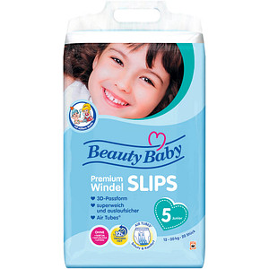 Beauty Baby Windeln Premium Gr. 5 (12-17 kg) für Babys und Kleinkinder, 20 St.