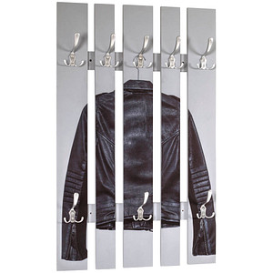 HAKU Möbel Wandgarderobe 17865 Lederjacken Holz 8 Haken 65,0 x 100,0 cm, 1 St.