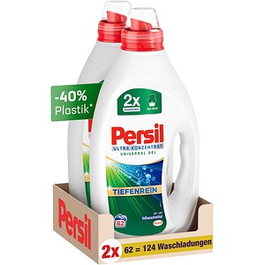 Persil ULTRA KONZENTRAT UNIVERSAL GEL TIEFENREIN Waschmittel Gel, 2x 1,24 l