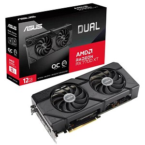 ASUS Dual-RX 7700 XT OC Grafikkarte 12 GDDR6 192 Bit