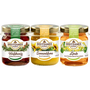 BREITSAMER HONIG Der klassische Dreierlei Honig, 3x 67,0 g