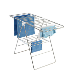 WENKO Wäscheständer Flex silber