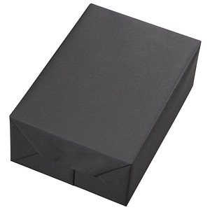 JUNG SCHÖNER VERPACKEN Geschenkpapier Vollton Uni schwarz, 20,0 m