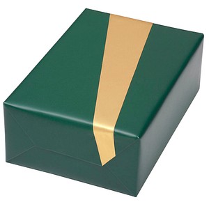 JUNG SCHÖNER VERPACKEN Geschenkpapier Vollton Uni grün, 20,0 m