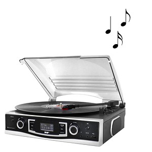 soundmaster PL590SW Plattenspieler schwarz