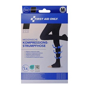 FIRST AID ONLY® Kompressionsstrumpfhose, offene Spitze schwarz Größe S/M 1 St.