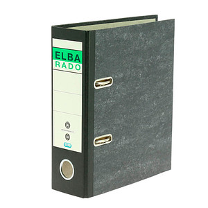 ELBA rado A5 hoch Ordner schwarz marmoriert Karton 7,5 cm DIN A5 hoch, 1 St.