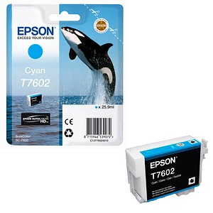 EPSON T7602 (Schwertwal) cyan Druckerpatrone