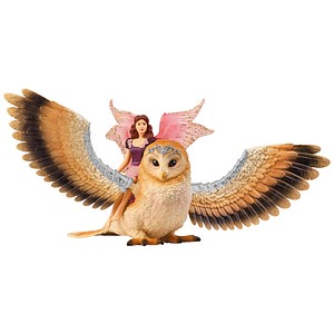 Schleich® Bayala 70789 Elfe auf Glitzer-Eule Spielfiguren-Set