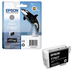 EPSON T7607 (Schwertwal) light schwarz Druckerpatrone
