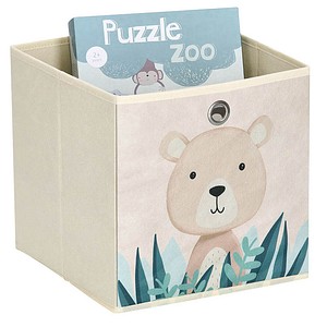 Zeller Koala Aufbewahrungsbox beige 28,0 x 28,0 x 28,0 cm, 1 St.