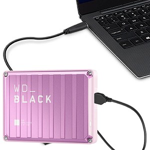 Western Digital WD_BLACK P10 Game Drive 4 TB externe HDD-Festplatte pink