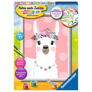 Ravensburger Malen-nach-Zahlen No Drama Lama mehrfarbig