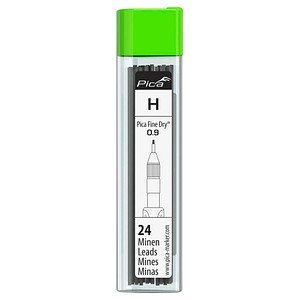 Pica Fine Dry 7050 Ersatzminen für Tieflochmarker-Bleistift grau H 0,9 mm, 24 St.