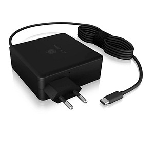 RaidSonic ICY BOX® IB-PS101-PD Ladekabel mit Adapter schwarz, Kabellänge: 1,8 m, 90 W