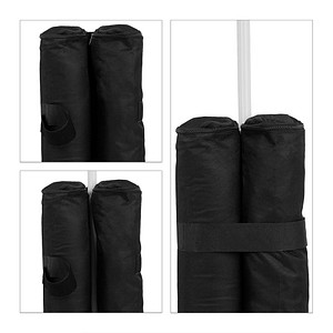 relaxdays Pavillon-Gewichte, anthrazit/schwarz, 4 St.