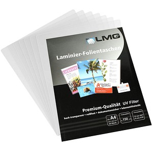 LMG Laminierfolien glänzend für A4 150 micron, 25 St.