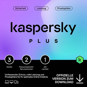 KASPERSKY Plus Sicherheitssoftware Vollversion (Download-Link)