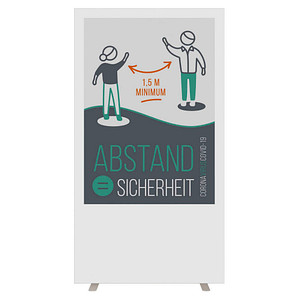 PAPERFLOW Trennwand easyScreen, Abstand-Sicherheit weiß 94,0 x 174,0 cm, 1 St.