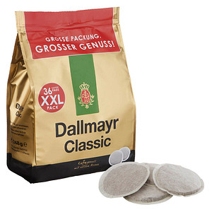 Dallmayr Classic Kaffeepads, Arabica- und Robustabohnen 36 Pads