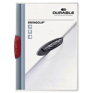 DURABLE Klemmhefter SWINGCLIP rot, 25 St.