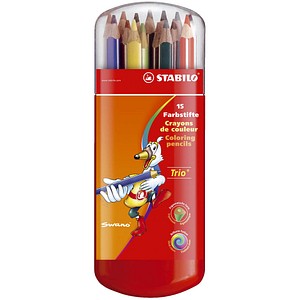 STABILO Trio Buntstifte farbsortiert, 15 St.