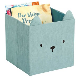Zeller Bär Aufbewahrungsbox mint 28,0 x 28,0 x 28,0 cm, 1 St.