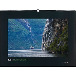 KUNTH Monats-Wandkalender Hurtigruten 2026, 1 St.