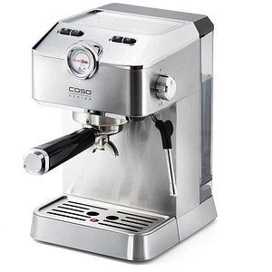 caso® Espresso Gourmet Siebträgermaschine silber