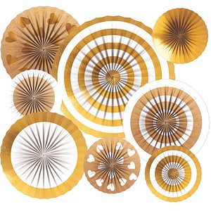 amscan® Partydeko-Set gold