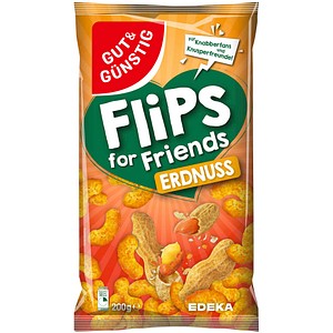 GUT&GÜNSTIG Erdnussflips Chips 200,0 g