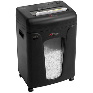 Rexel Mercury REM820 Aktenvernichter mit Partikelschnitt P-5, 2 x 15 mm, bis 8 Blatt, schwarz