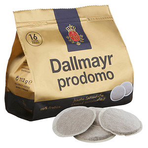 Dallmayr prodomo Kaffeepads, Arabicabohnen 16 Pads