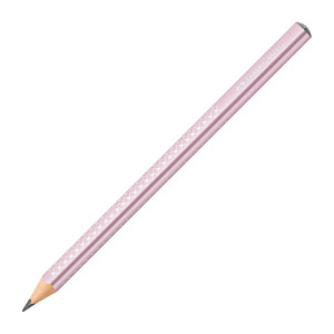 FABER-CASTELL Jumbo Sparkle Bleistift B rose metallic, 1 St.