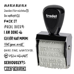 trodat Creative Mini Motivstempel Böse Sprüche 30 x 5 mm