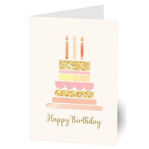 LUMA Geburtstagskarte Torte DIN B6, 1 St.