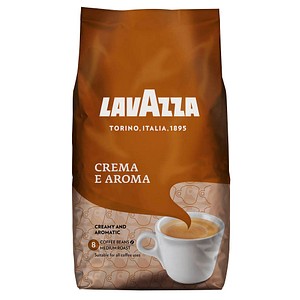 LAVAZZA CREMA E AROMA Kaffeebohnen, Arabica- und Robustabohnen kräftig, 1,0 kg