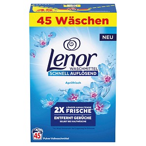 Lenor Aprilfrisch Waschmittel Pulver, 2,475 kg