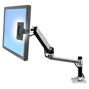 ergotron Monitor-Halterung LX 45-241-026 silber für 1 Monitor, Tischklemme, Tischbohrung