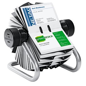 DURABLE Visitenkarten-Rollkartei Visifix silber, für 560 Visitenkarten
