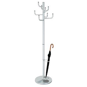 Kerkmann Kleiderständer Sierra 30609914 silber Metall 8 Haken 45,0 x 170,0 cm, 1 St.