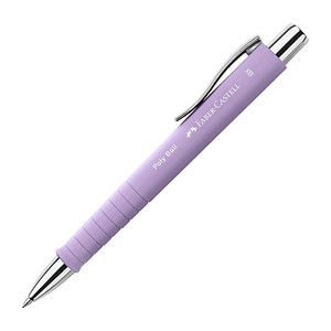 FABER-CASTELL Kugelschreiber POLY BALL Colous XB sweet lilac, Schreibfarbe: blau, 1 St.