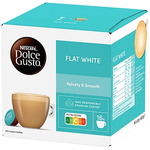 NESCAFÉ DOLCE GUSTO® Flat White Velvety & Smooth Kaffeekapseln, mild, 16 Portionen
