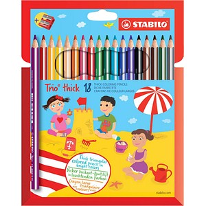 STABILO Trio® Swano Buntstifte farbsortiert, 18 St.