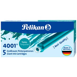 Pelikan 4001 Tintenpatronen für Füller türkis 5 St.