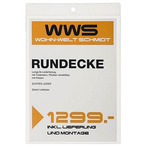 100 DURABLE Dokumentenschutzfolien transparent