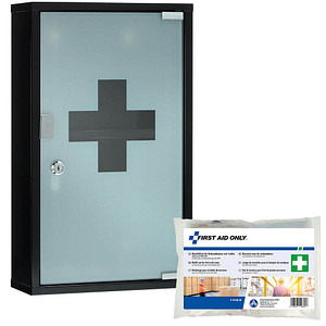 FIRST AID ONLY® Medizinschrank DIN 13157 schwarz