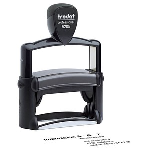 trodat Textstempel, individualisierbar 5205 selbstfärbend schwarz ohne Logo, 1 St. - Nachträglich per Gutschein personalisieren
