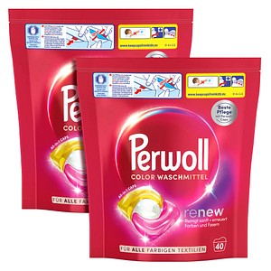 Perwoll All-in-1 CAPS renew Waschmittel Caps, 2x 40 St.