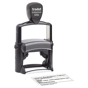 trodat Textstempel, individualisierbar 5206 IBAN selbstfärbend schwarz ohne Logo, 1 St. - Nachträglich per Gutschein personalisieren